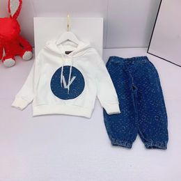 2023 Top tier quality Spring Clothing sets Autumn Children Boys Girsls Cotton Long Sleeve Sets Kids Clothes Tracksuit Baby T-Shirt Pants 2 Pcs/Suit