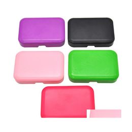 Accessories Plastic Tobacco Box 110Mmx75Mm Cigarette Storage Case With 78Mm Papaer Holder Tin Portable Pocket Size 472 S2 Drop Deliv Dhvui