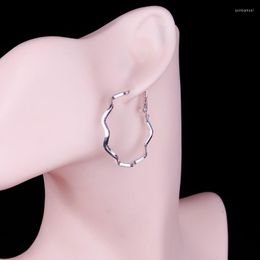 Hoop Earrings Gold And Silver Colour Earring For Women Round Wave Classic Girl Earings Fashion Jewellery Accessories 2023