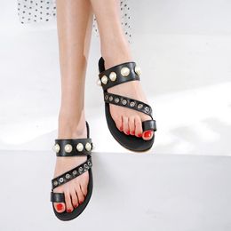 Slippers All Melody 2023 Arrival Summer Women Slides Flip Flops 1.5cm Flat Sandals Sandalias De Mujeres Black Siliver Plus Outside