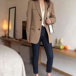 Women's Suits Stylish Casual Buttons Autumn Coat Work Suit Keep Warm