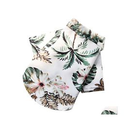 Dog Apparel Shirts Summer Beach Clothes Vest Pet Clothing Floral Tshirt Hawaiian For Small Large Drop Delivery Home Garden Supplies Otbla