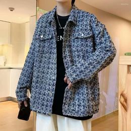 Men's Jackets Small Fragrance Woolen Coat Men's Spring And Autumn High Design Style Niche Jacket