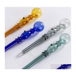 Accessories Qbsomk Color Double Bubble Glass Straight Pot Wholesale Bongs Oil Burner Pipes Water Rigs 397 R2 Drop Delivery Home Gard Dhqsd