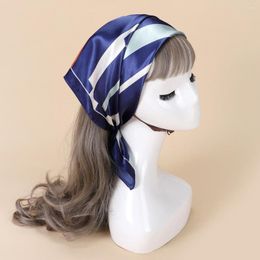 Scarves Satin Korean Silk Scarf Small Square Gift Versatile Ladies Style Decorative Hairband