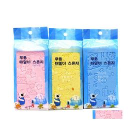 Bath Brushes Sponges Scrubbers Sponge Lace Printed Scrub Shower Baby Baths Scrubber Exfoliating Beauty Skin Care Face Cleaning Dr Otrkl