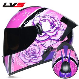 Motorcycle Helmets Flip Up Motocross Helmet Casco Helm Full Face Motorbike With Double Sun Visor For Women Man