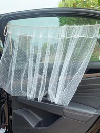 Car Sunshade Floral Sun Shade Curtain For Side Window Protector Children's Interior Decoration