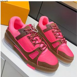 2023 Mens Casual Flat Trainer Sneaker Luxury Designer Breathable White Tennis Sport Shoe Lace Up Multi Coloured For Autumn Winter KIIIJI0854882