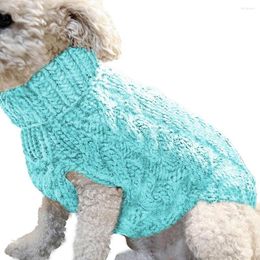 Dog Apparel Pet Sweaters Breathable Turtleneck Cats Sweater Elastic Puppy Leisure Warm Clothing Insulation Clothes For Christmas Party