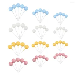 Festive Supplies 60pcs Diy Cake Insert Topper Balloon Decoration Picks Cupcake Pick