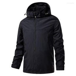 Racing Jackets Autumm Windproof Waterproof Men Cycling Jacket Hoodies Mountain Bicycle Solid Colour Coat Breathable Comfortable Hiking