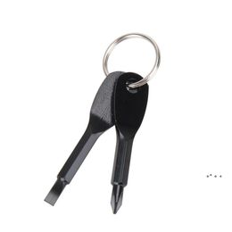 Other Hand Tools Pendants Screwdrivers Keychain Outdoor Pocket Mini Screwdriver Set Key Ring With Slotted Rre12503 Drop Delivery Home Otljy