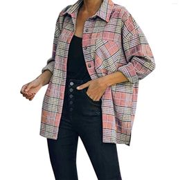 Women's Blouses Women's Flannel Plaid Light Weight Thin Jacket Shirts Raglan Long Women S Cotton Sleeve T Shirt For Running