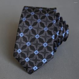 Bow Ties Brand Men's Necktie 6 CM Fashion High Quality Business Work Wedding Tie Gentelman Dress Suit With Gift Box