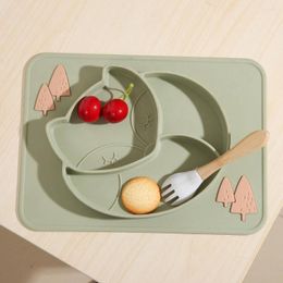 Plates Excellent Baby Feeding Dining Plate Durable Kids Easy To Clean Cartoon Children Dish Tableware