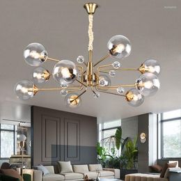 Pendant Lamps 2023 Modern Creative Led Chandelier Lighting Fixtures With 10 Globes For Living Room Restaurant