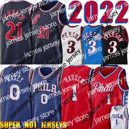 Basketball Jerseys 1 James Harden Joel 21 Embiid Basketball Jersey 0 Tyrese Maxey Retro Allen 3 Iverson Jerseys Throwback Julius 6 Erving