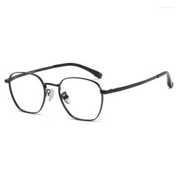 Sunglasses Frames Song Zhongji Style Pure Titanium Eyeglasses Male Retro Glasses Frame