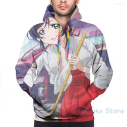 Men's Hoodies Mens Sweatshirt For Women Funny Love Live! School Idol Project - Nozomi's Spiritual Power Print Casual Hoodie Streatwear