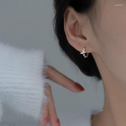 Backs Earrings Exquisite Minimalist Wave Heartbeat Curve Design Ear Cuff Earring For Woman Arrival Birthday Gift Jewelry