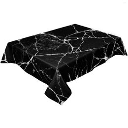 Table Cloth Marble Watercolor Painting Texture Waterproof Tablecloth Rectangular Dining Coffee Mat For Kitchen Living Room