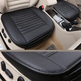 Car Seat Covers Reathable Leather Bamboo Cover Pad Mat Auto Chair Cushion Universal Accessories Interior Decoration Drop