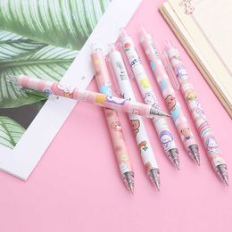 LATS Boxed 6 Press Gel Pens Cute Learning Stationery High-value Cartoon Student Water Pen Office Supplies Wholesale