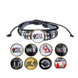 Other Bracelets Black Lives Matter Leather Bracelet Trendy Blm Men Women Charm Girls Boy Jewelry Gifts Drop Delivery Otd91