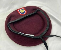 Berets Us Army 82nd Airborne Division Red Beret Major Insignia Military Hat Store