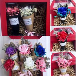 Decorative Flowers Parts Gift Box Decoration Po Backdrop Decor Natural Dried Real Happy Flower Press Mini