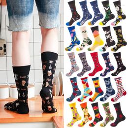 Women Socks Colorful Women's Cotton Crew Funny Banana Animal Fruit Pattern Creative Novelty Cartoon Sock Christmas Gifts