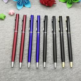 Free Stuff Samples Giveaways For Exhibition Custom With Your Company Brand And Logo On Metal Pens 150pcs /lot Ballpoint