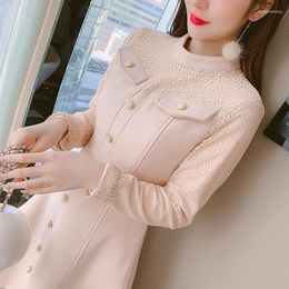 Casual Dresses Small Sweet Wind Dress Children Qiu Dong Outfit In 2023 The Word Skirt To Show Thin Little Fashion Temperament