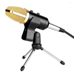 Microphones USB Condenser Microphone Wired Desktop Sound Recording Cardioid Directivity Mic With Tripod Stand For PC Laptop