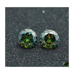 Loose Diamonds Carat D Colour Vvs Round Yellow Green Moissanite Stone For Diy Jewellery 100 Pass Diamond Pen Test Gra Moissaniteloose D Dhlmx