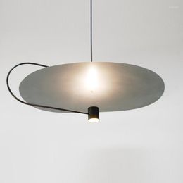 Pendant Lamps Nordic Postmodern Simple Art Restaurant Study Bedroom Lights Creative Fashion Line Hanging Lamp