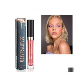 Lip Gloss Beauty Glazed Matte Liquid Lipstick 10 Colour Lips Tubes Nonstick Cup Nutritious Easy To Wear Makeup Stick Drop Delivery Hea Dhwrf