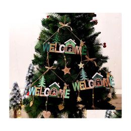 Christmas Decorations Diy Wooden Wind Chimes String Listing Welcome To House Number Creative Store Instructions Drop Delivery Home G Dh1X5