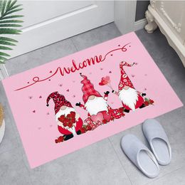 Carpets Non-Slip Floor Mat Valentine's Day Welcome Doormats Home Decor Indoor Outdoor Entrance Mats Carpet Bathroom Kitchen 40x60cmCarpe