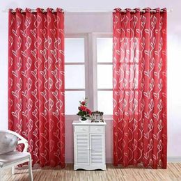 Curtain 100 200cm Sheer Curtains Window Embroidered For Living Room Blinds Treatments Draperies