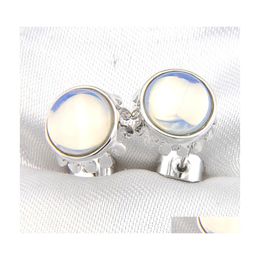 Stud 10 Pairs Lot Luckyshine 925 Sier Women Rainbow Moon Earrings Classic Retro Jewelry E0246 Drop Delivery Dhscj