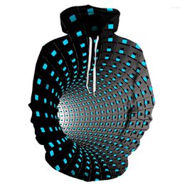 Men's Hoodies Men And Women 3D Printing Sports Hoodie Creative Round Neck Hooded Casual Long-sleeved Sweatshirt Suddera Hombre