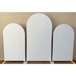 Party Decoration Plain Solid White Arch Backdrop Arched Stand Double-side Custom Birthday Balloons Chiara Wall Po Frame