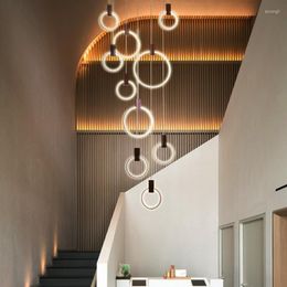 Pendant Lamps Designer Nordic Simple Wood Lights Led Hang Lamp Colorful Aluminum Fixture Kitchen Island Bar El Home Decor