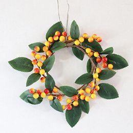 Christmas Decorations Lovely Xmas Artificial Berry Candle Ring DIY Table Decoration