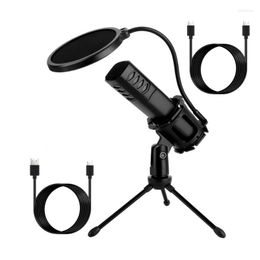 Microphones USB Microphone PC With Tripod And Philtre Condenser For Gaming Recording Youtube Etc