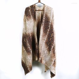 Scarves Women Shawl Serpentine Printed Imitation Cashmere Ladies Fashion 2023 Autumn And Winter Scarf Keep Warm Muffler Cape