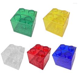 Storage Bottles 1 Piece Block Shaped Coin Box Children's Money Deposit Stackable