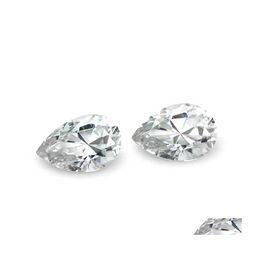 Other Real 0.35Ct D Colour Vvs Pear Moissanite Loose Stones Excellent Cut Pass Diamond For Diy Jewellery Making Ring/Earringsother Drop Dhcd3